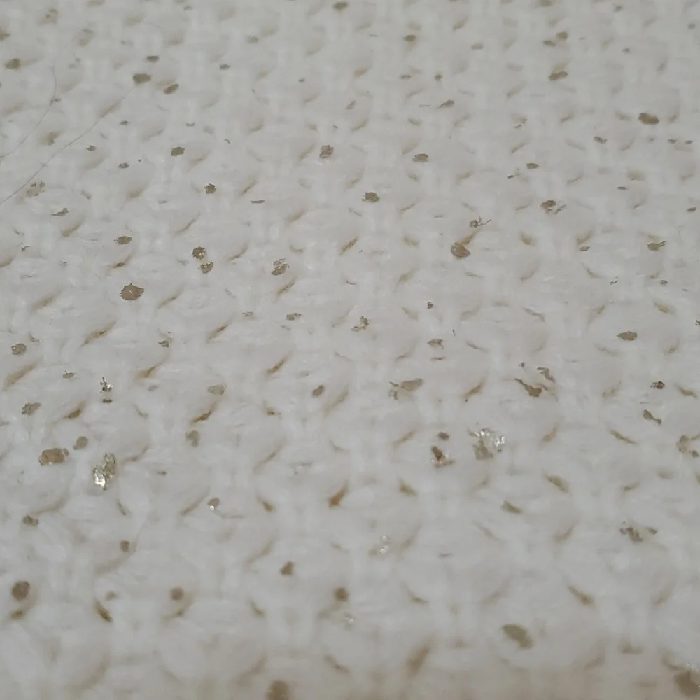 Fabletics Infinity Scarf Ivory and Gold EUC